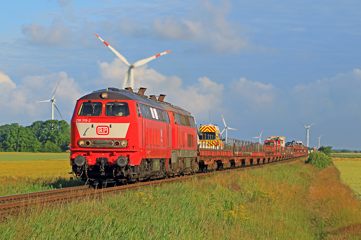 Sylt-Shuttle mit 218 319