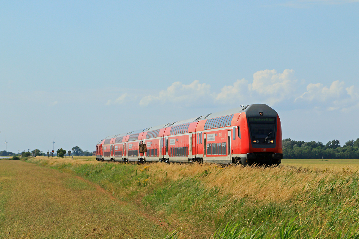 RE160-Dostos auf der Marschbahn