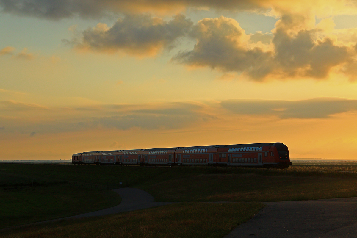 Abendstimmung am Friedrich-Wilhelm-Lbke-Koog